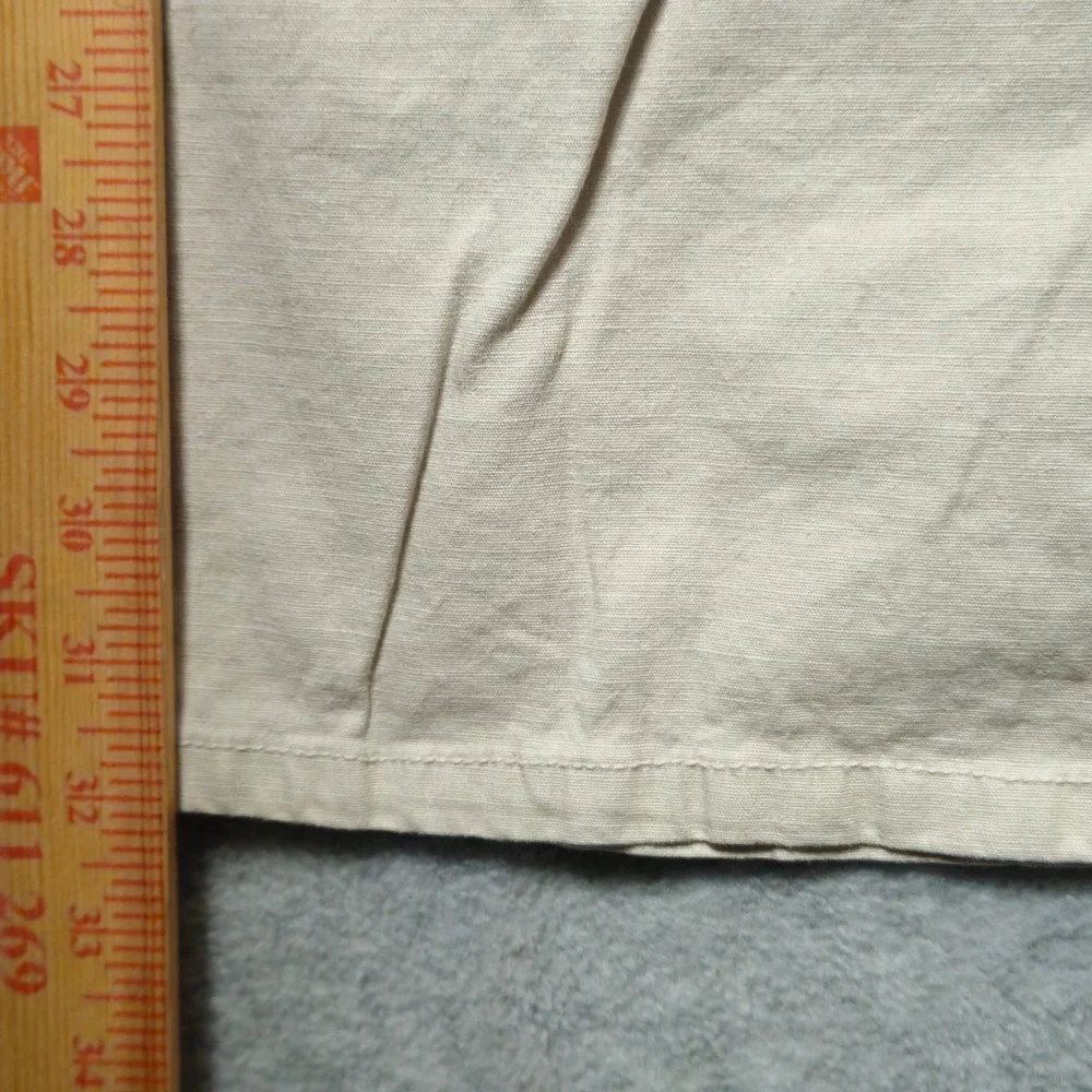 ANCHOR BLUE Womens 11 Beige Cargo Flare Pants Y2K Utility Stretch Casual Vintage - Picture 8 of 9